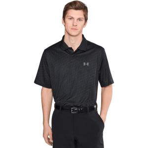 image:imageUnder Armour Mens Matchplay Printed Golf PoloBlackAnthracitePitch Grey