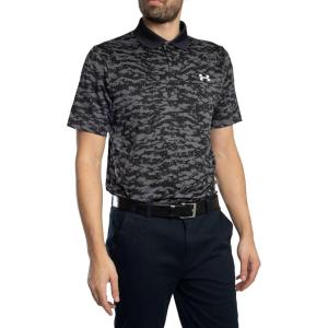 image:imageUnder Armour Mens Matchplay Printed Golf PoloBlackCastlerockPitch Gray