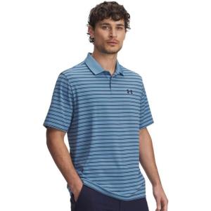 image:imageUnder Armour Mens Matchplay Printed Golf PoloBlue SmokeMidnight NavyMidnight Navy