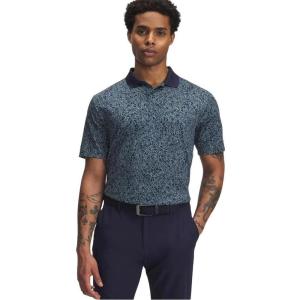 image:imageUnder Armour Mens Matchplay Printed Golf PoloMidnight NavyJasper BlueMidnight Navy