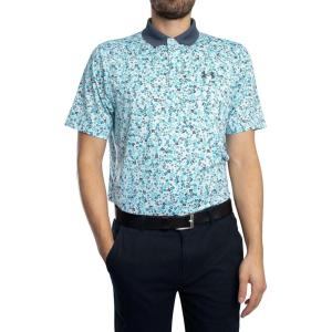 image:imageUnder Armour Mens Matchplay Printed Golf PoloWhiteDownpour GrayDownpour Gray