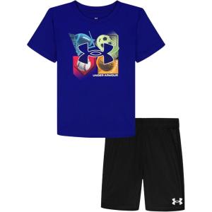 image:imageUnder Armour babyboys 2piece Short Sleeve Graphic Tshirt and Shorts Set Lightweight amp BreathableRoyal Baller