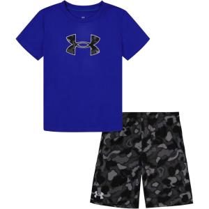 image:imageUnder Armour babyboys 2piece Short Sleeve Graphic Tshirt and Shorts Set Lightweight amp BreathableRoyal Print