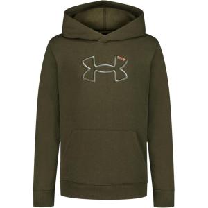 image:imageUnder Armour boys Pullover Hoodie Sweatshirt Soft amp Comfortable Fleece Outdoor CollectionGreen Carabiner