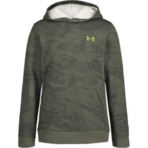 image:imageUnder Armour boys Pullover Hoodie Sweatshirt Soft amp Comfortable Fleece Outdoor CollectionMarine Od GreenForest