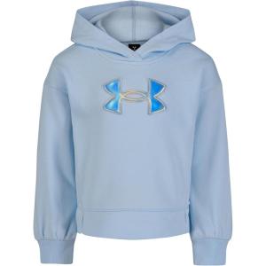 image:imageUnder Armour boys Pullover Hoodie Sweatshirt Soft amp Comfortable Fleece Outdoor CollectionNimbus Blue  Pearl Logo