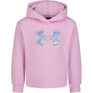 image:imageUnder Armour boys Pullover Hoodie Sweatshirt Soft amp Comfortable Fleece Outdoor CollectionStellar Pink  Pearl Logo