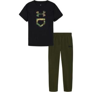 image:imageUnder Armour boys Short Sleeve Tee and Jogger SetBlack