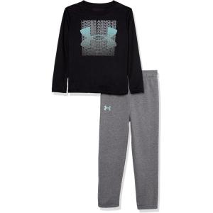 image:imageUnder Armour boys Short Sleeve Tee and Jogger SetBlack Fader