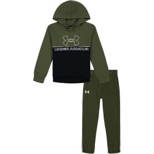 image:imageUnder Armour boys Short Sleeve Tee and Jogger SetGreen Block Marine