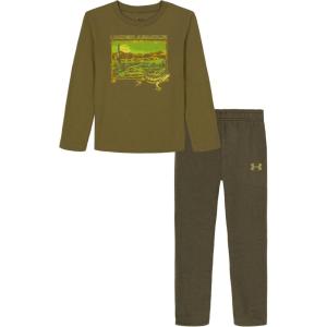 image:imageUnder Armour boys Short Sleeve Tee and Jogger SetGreen Lizard