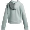 image:imageUnder Armour Girls Rival Fleece Crop Hoodie477 Enamel Blue   White