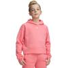 image:imageUnder Armour Girls Rival Fleece Crop Hoodie600 Bittersweet Pink   White