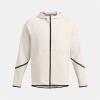 image:imageUnder Armour Mens Unstoppable Fleece Grid Full Zip Hoodie110 Summit White   Black