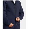 image:imageUnder Armour Mens Unstoppable Fleece Grid Full Zip Hoodie410 Midnight Navy   Black