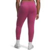 image:imageUnder Armour Womens Rival Fleece Joggers659 Fuchsia Dusk   White