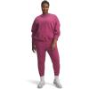 image:imageUnder Armour Womens Rival Fleece Joggers659 Fuchsia Dusk   White