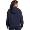 image:imageUnder Armour Womens Unstoppable Fleece Grid Full Zip Hoodie410 Midnight Navy   Black