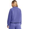 image:imageUnder Armour Womens Unstoppable Fleece Rugby Long Sleeve Crop Top561 Starlight   Black