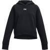 image:imageUnder Armour Girls Rival Fleece Crop Hoodie001 Black  White