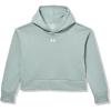 image:imageUnder Armour Girls Rival Fleece Crop Hoodie348 Silica Green   White