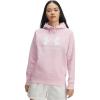 image:imageUnder Armour Womens Rival Fleece Big Logo Hoodie647 Prime Pink   White