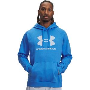 image:imageUnder Armour Mens Rival Fleece Logo Hoodie402 Blue Atlantis   Blue Calm