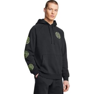 image:imageUnder Armour Mens Rival Fleece Logo HoodieBlackMorph Green