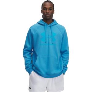 image:imageUnder Armour Mens Rival Fleece Logo HoodieEther BlueBlue Topaz