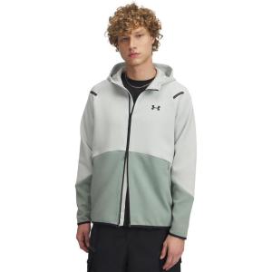 image:imageUnder Armour Mens Unstoppable Fleece Full Zip377 Hydro Green  Silica Green  Black