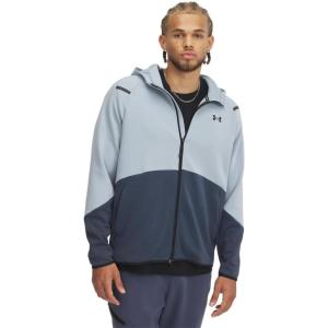 image:imageUnder Armour Mens Unstoppable Fleece Full Zip465 Harbor Blue  Downpour Gray  Black