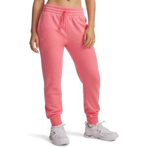 image:imageUnder Armour Womens Rival Fleece Joggers601 Bittersweet Pink   White