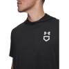 image:imageUnder Armour Mens Utility Lightweight Short Sleeve Hoodie001 Black   White