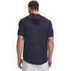 image:imageUnder Armour Mens Utility Lightweight Short Sleeve Hoodie410 Midnight Navy   White