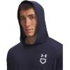 image:imageUnder Armour Mens Utility Lightweight Short Sleeve Hoodie410 Midnight Navy   White
