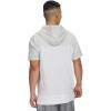 image:imageUnder Armour Mens Utility Short Sleeve Hoodie100 White  Aqua Float  Aqua Float