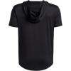 image:imageUnder Armour boys Utility Lightweight Short Sleeve Hoodie001 Black   White