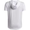 image:imageUnder Armour boys Utility Lightweight Short Sleeve Hoodie100 White   Mod Gray