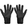 image:imageUnder ArmourBaseball Gloves001 Black  Black  Metallic Gun Metal