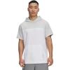 image:imageUnder Armour Mens Utility Short Sleeve Hoodie100 White  Aqua Float  Aqua Float