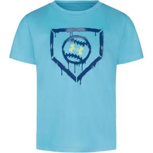 image:imageUnder Armour Boys Short Sleeve Baseball Graphic TShirt Lightweight amp Breathable Relaxed FitFresco Blue Spray