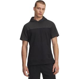 image:imageUnder Armour Mens Utility Short Sleeve Hoodie001 Black  Black  Anthracite