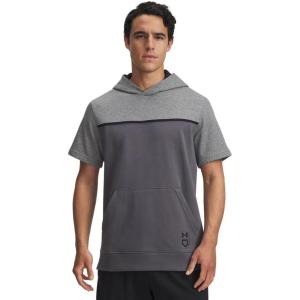 image:imageUnder Armour Mens Utility Short Sleeve Hoodie025 Castlerock  Castlerock  Black