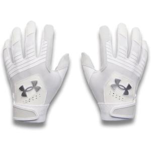 image:imageUnder Armour T Ball Clean Up Baseball Gloves100 White  White  Metallic Silver
