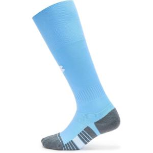 image:imageUnder Armour UnisexChild Youth Magnetico Over the Calf Socks 1 Pack465 Horizon Blue  Pitch Gray  White