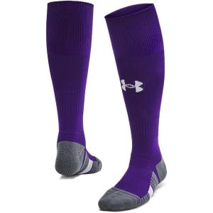 image:imageUnder Armour UnisexChild Youth Magnetico Over the Calf Socks 1 Pack500 Purple  Pitch Gray  White