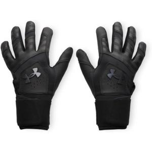 image:imageUnder ArmourBaseball Gloves001 Black  Black  Metallic Gun Metal