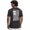 image:imageUnder Armour Mens Freedom Flag Short Sleeve T Shirt001 Black   White