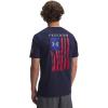 image:imageUnder Armour Mens Freedom Flag Short Sleeve T Shirt410 Midnight Navy   Red