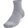 image:imageUnder Armour UnisexAdult Training Cotton Quarter Socks 6 Pack035 Steel  White  Black